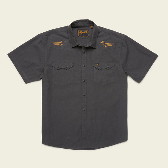 Crosscut Deluxe Shortsleeve Shirt - Pictograph : Black Chambray