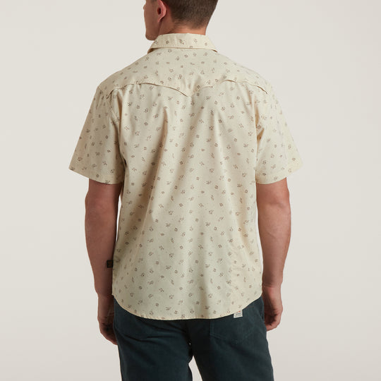 Open Country Tech Shirt - Guadalupe Floral : Brown Rice