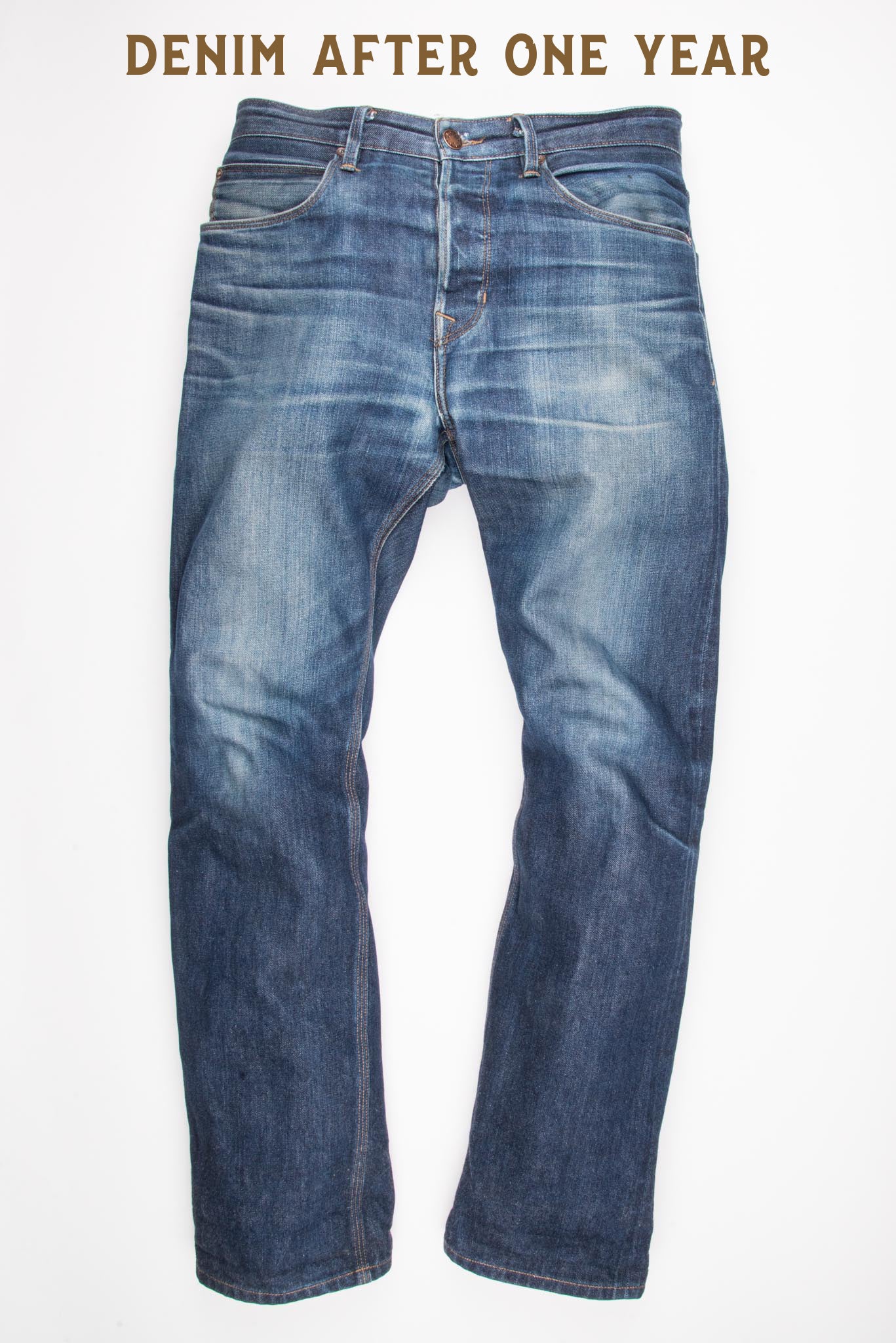 Belford Straight Cut Raw 14.5 Oz. Blue