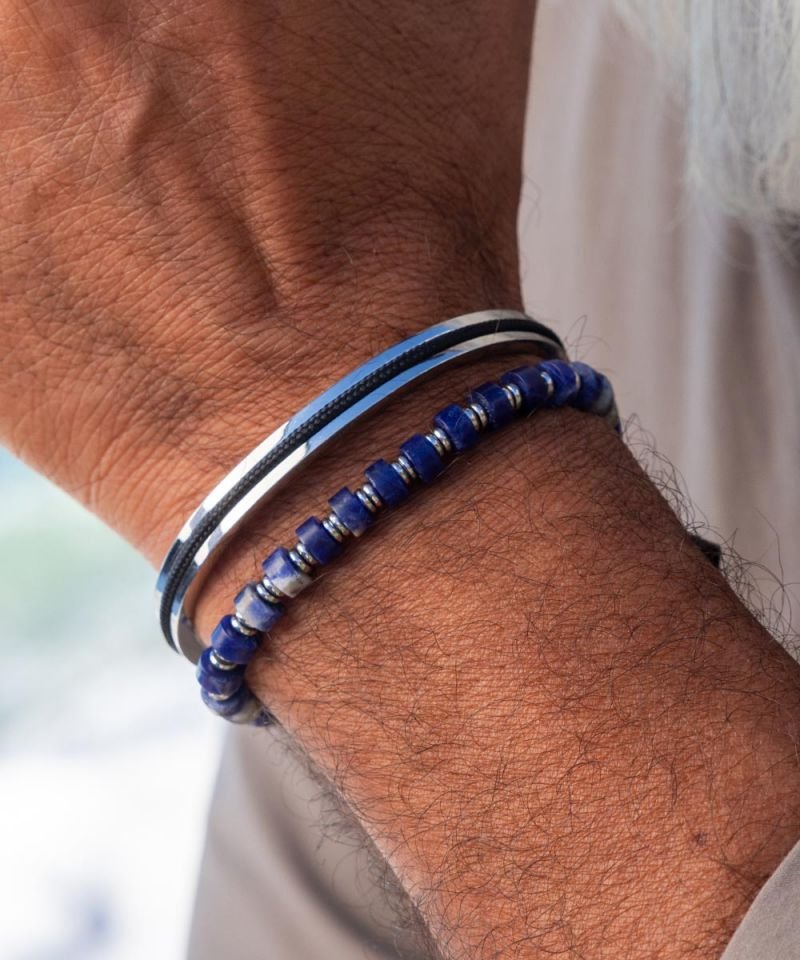 BRONTIDE 6MM LAPIZ LAZULI | SILVER