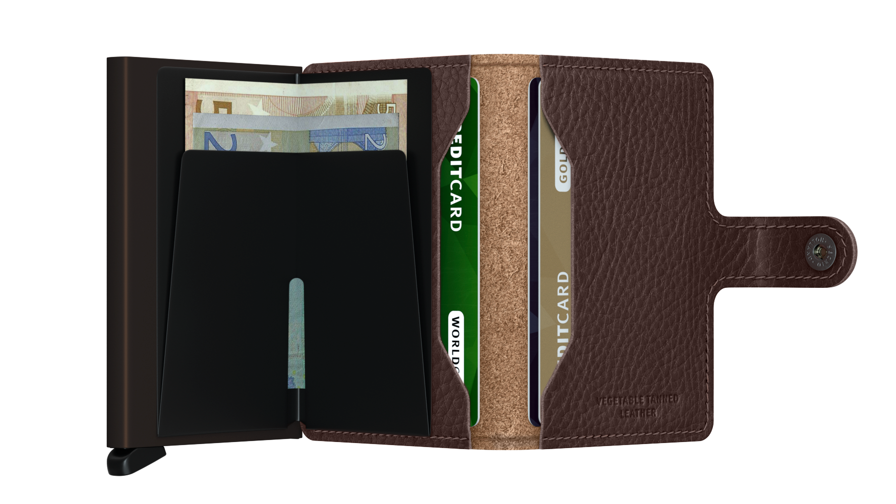 Miniwallet - Veg Espresso - Brown