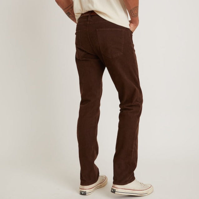 5 Pocket Cambridge Corduroy Pant Slim Fit in French Roast