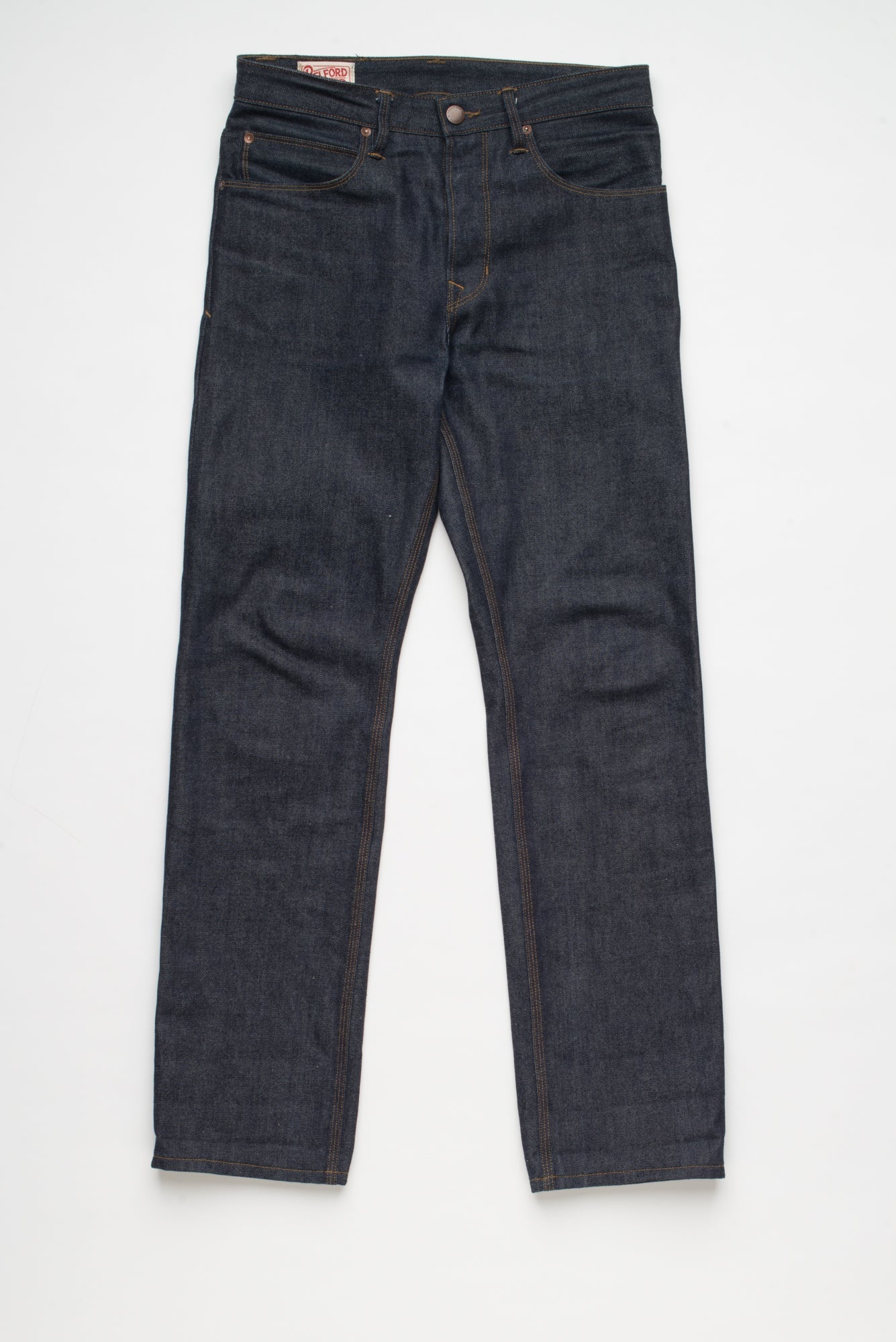 Belford Straight Cut Raw 14.5 Oz. Blue