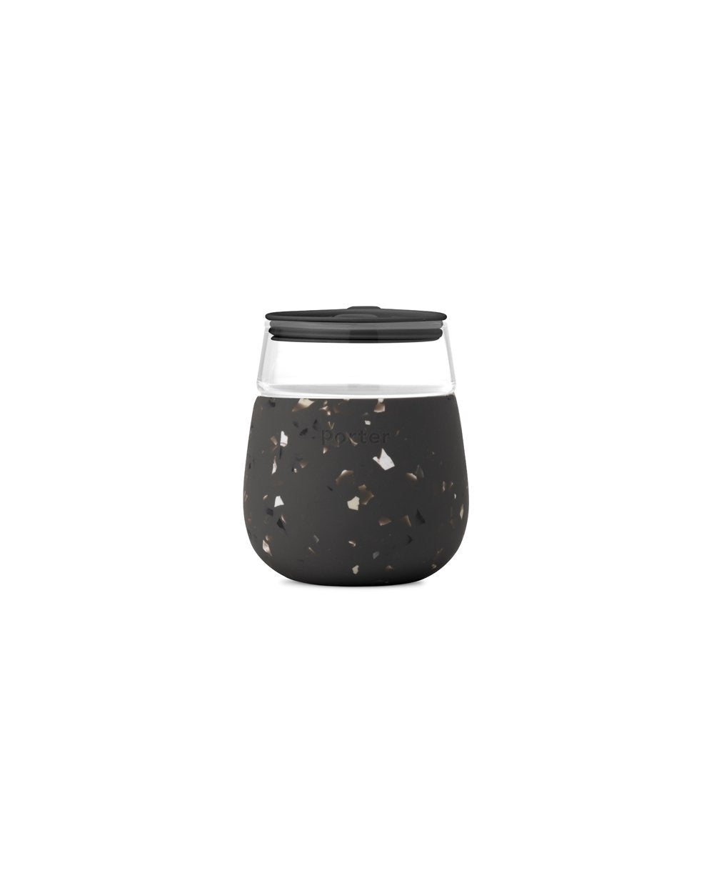 Porter Glass - Charcoal Terrazzo