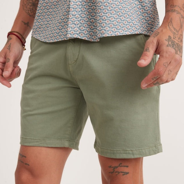 7" Walk Short in Vetiver (Sage Green)