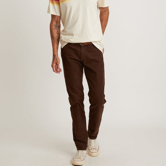 5 Pocket Cambridge Corduroy Pant Slim Fit in French Roast