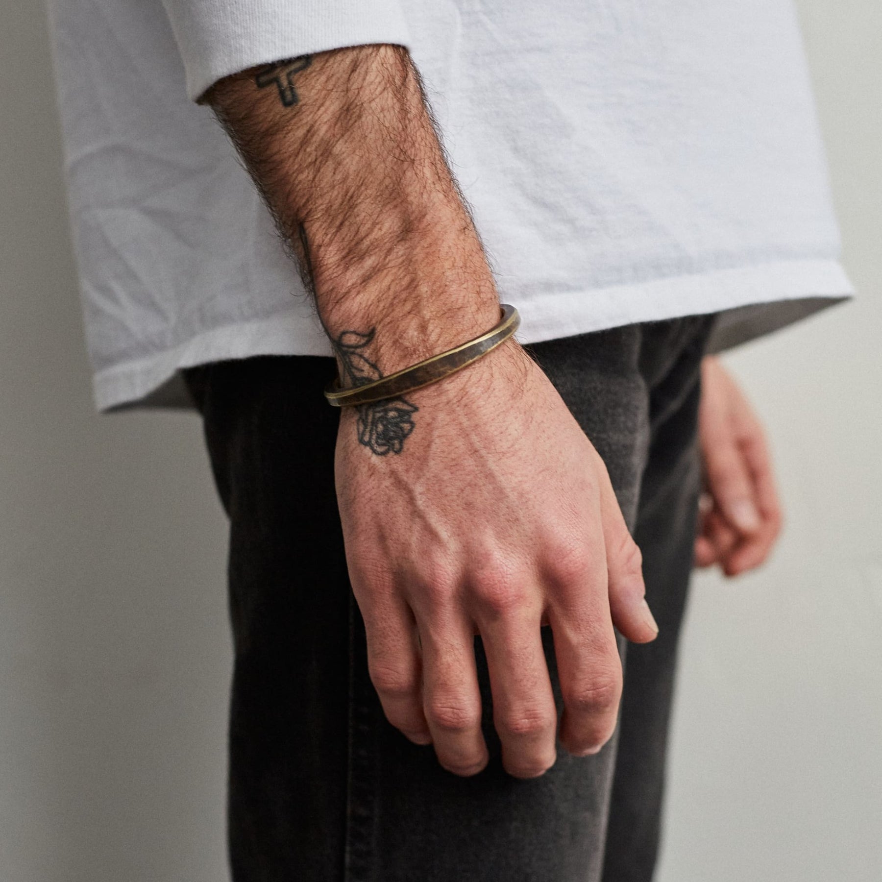 Heavyweight Workshop Cuff - Brass/Work Patina