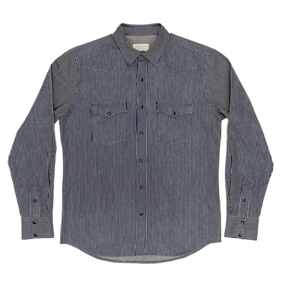 Indigo Hickory Stripe - Long Sleeve