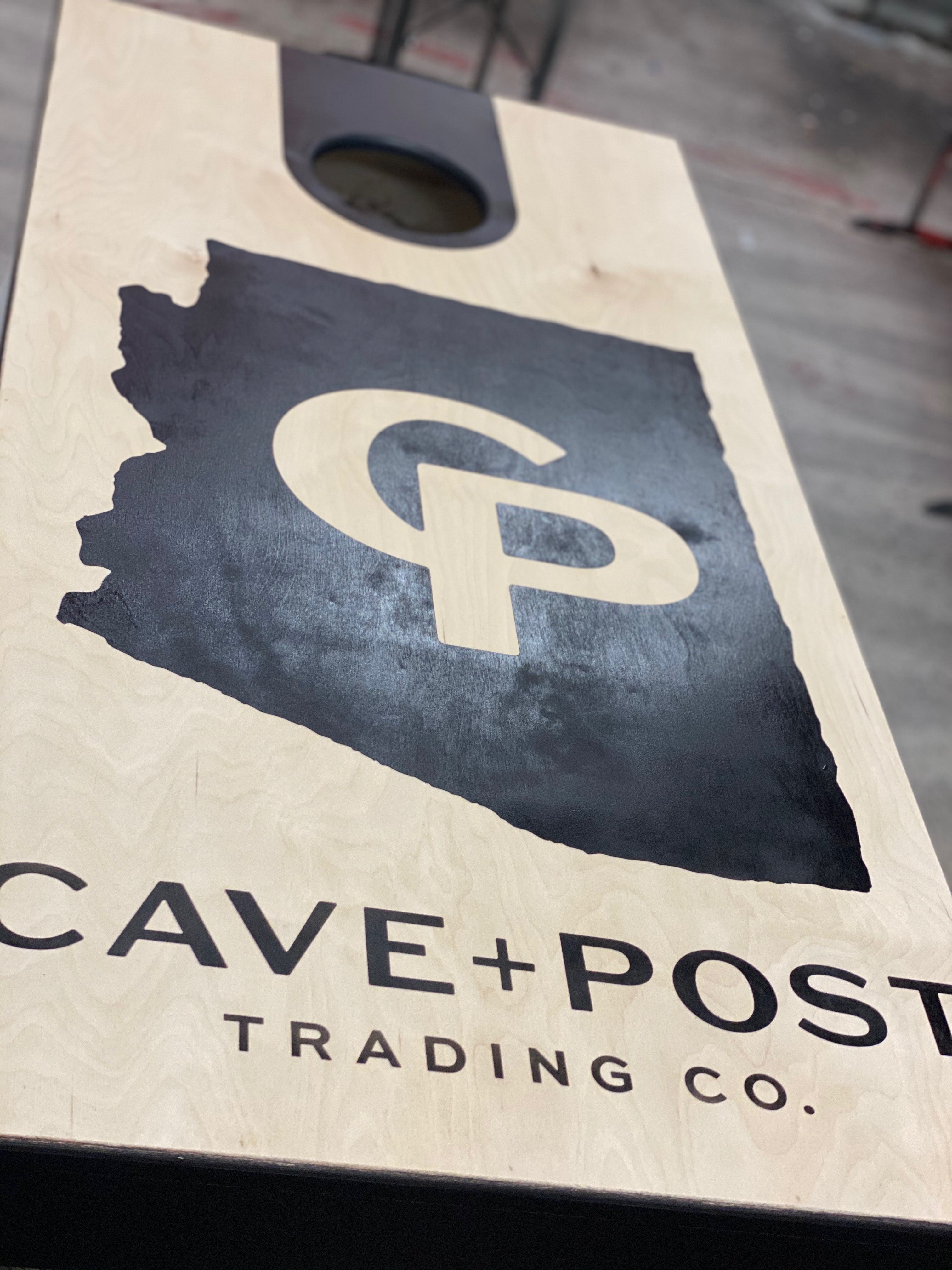 Custom Made Cave + Post Corn Hole Boards