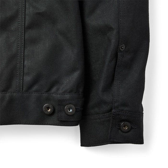 TIN CLOTH SHORT LINED CRUISER JACKET - BLACK