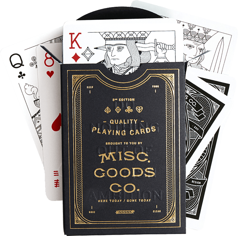 Misc. Goods Playing Cards - Single Leather Case