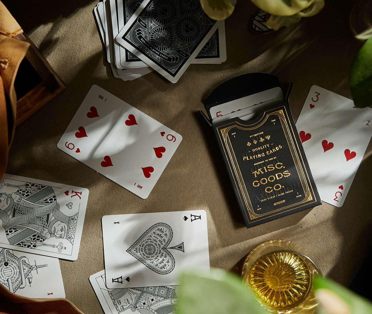 Misc. Goods Playing Cards - Single Leather Case