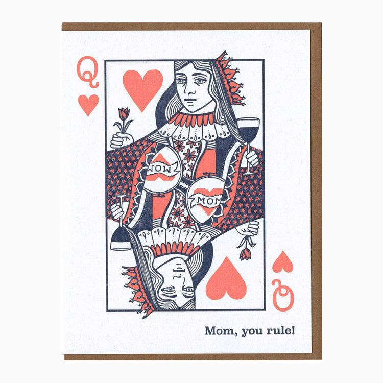 queen of hearts mom card