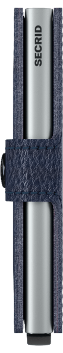 Miniwallet - Vegetable Tanned Navy Silver