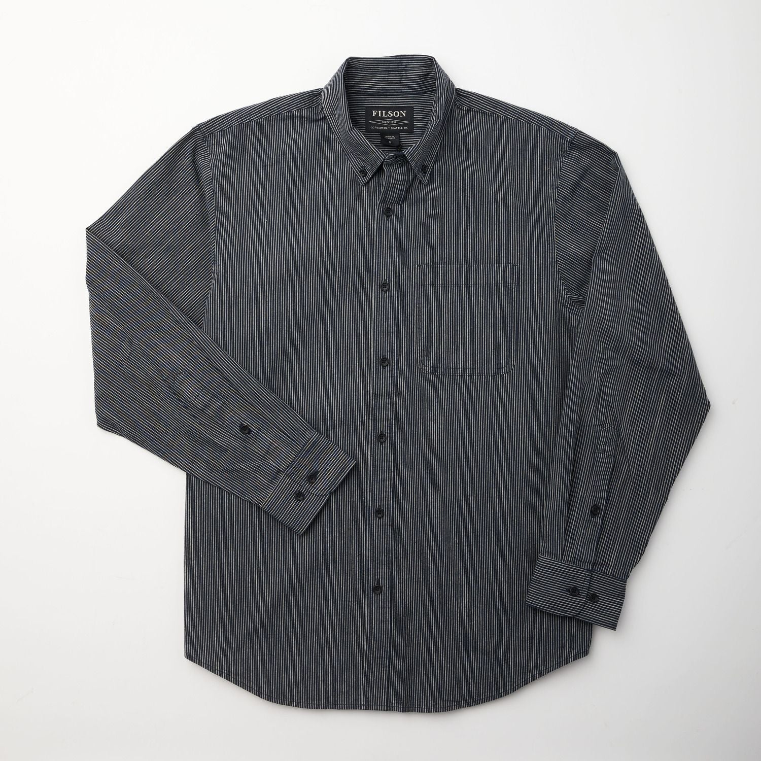 Chambray Button-Down Work Shirt