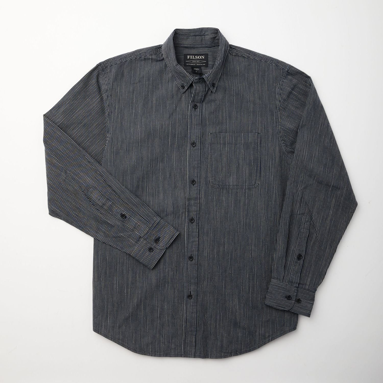 Chambray Button-Down Work Shirt